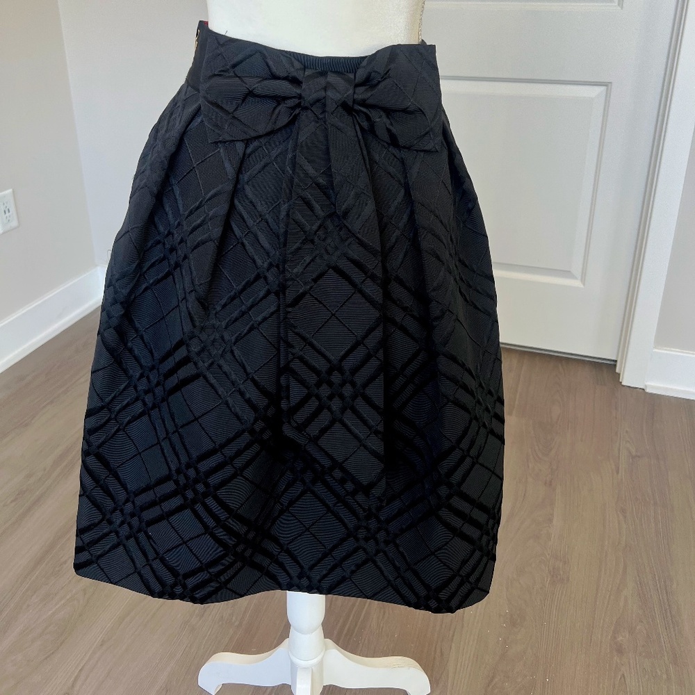 Ted Baker Black Mansii plaid bow Skirt
